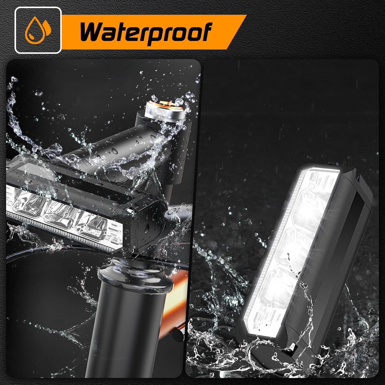 Luz LED Bicicleta APOMOV 1000 Lúmenes Recargable IPX6