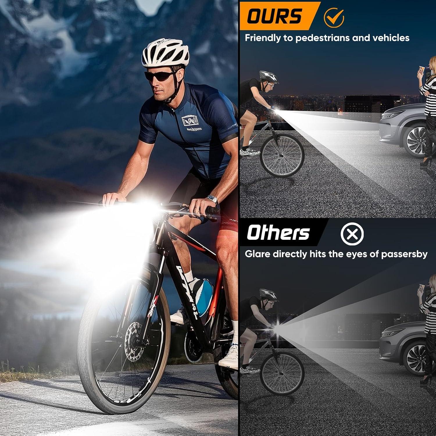 Luz LED Bicicleta APOMOV 1000 Lúmenes Recargable IPX6