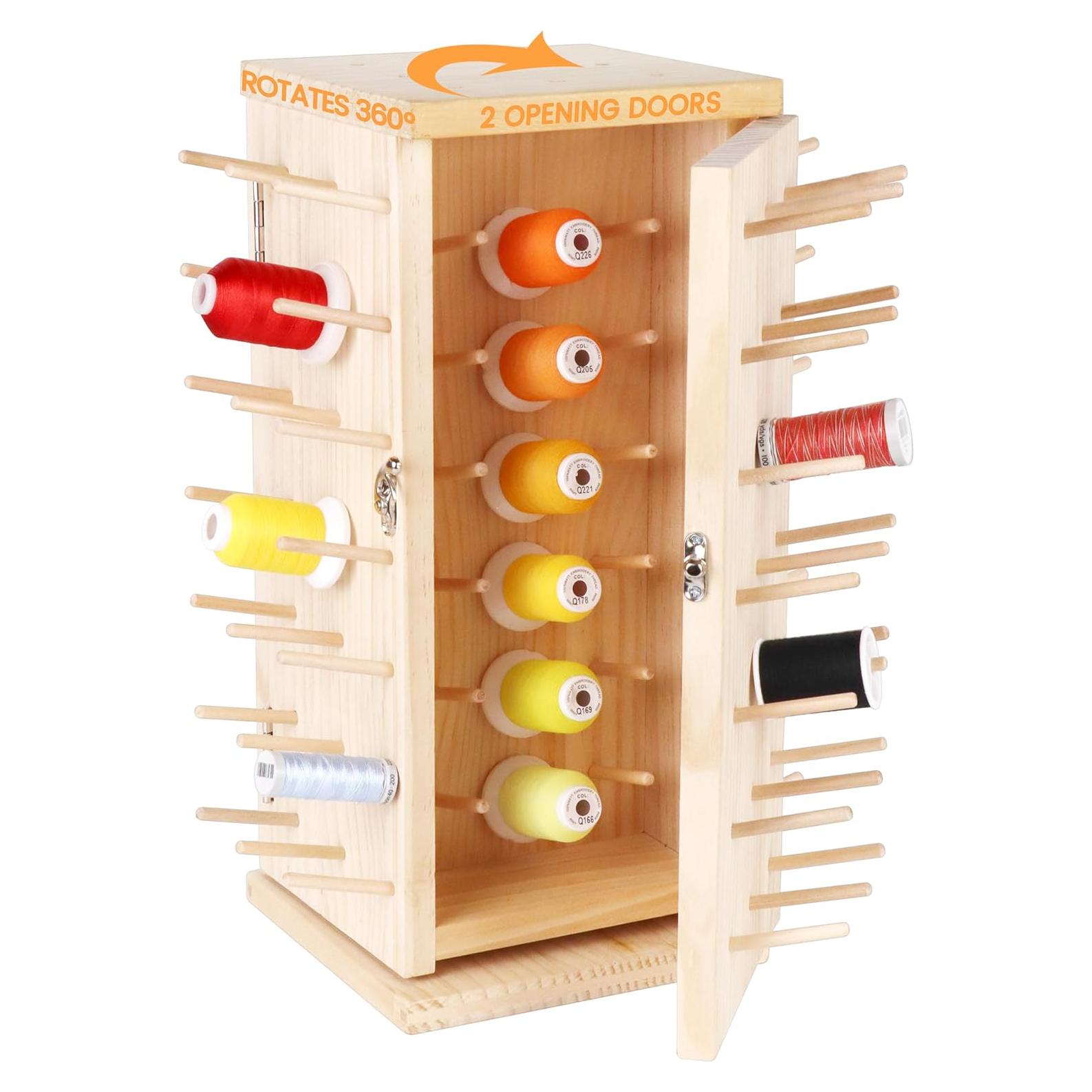 Soporte de Hilo de Madera Rotatorio 129 Bobinas New brothread