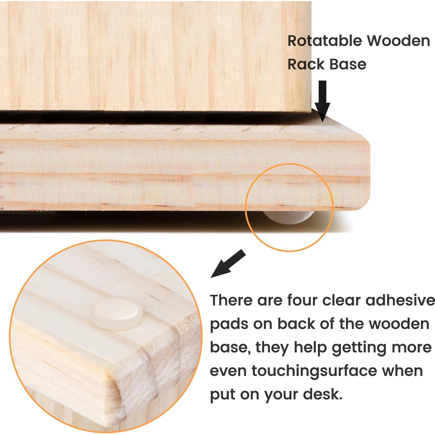 Soporte de Hilo de Madera Rotatorio 129 Bobinas New brothread