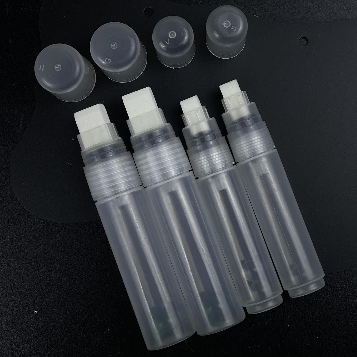 Marcadores de pintura vacíos FULIBAO 4 pcs recargables 10-15mm