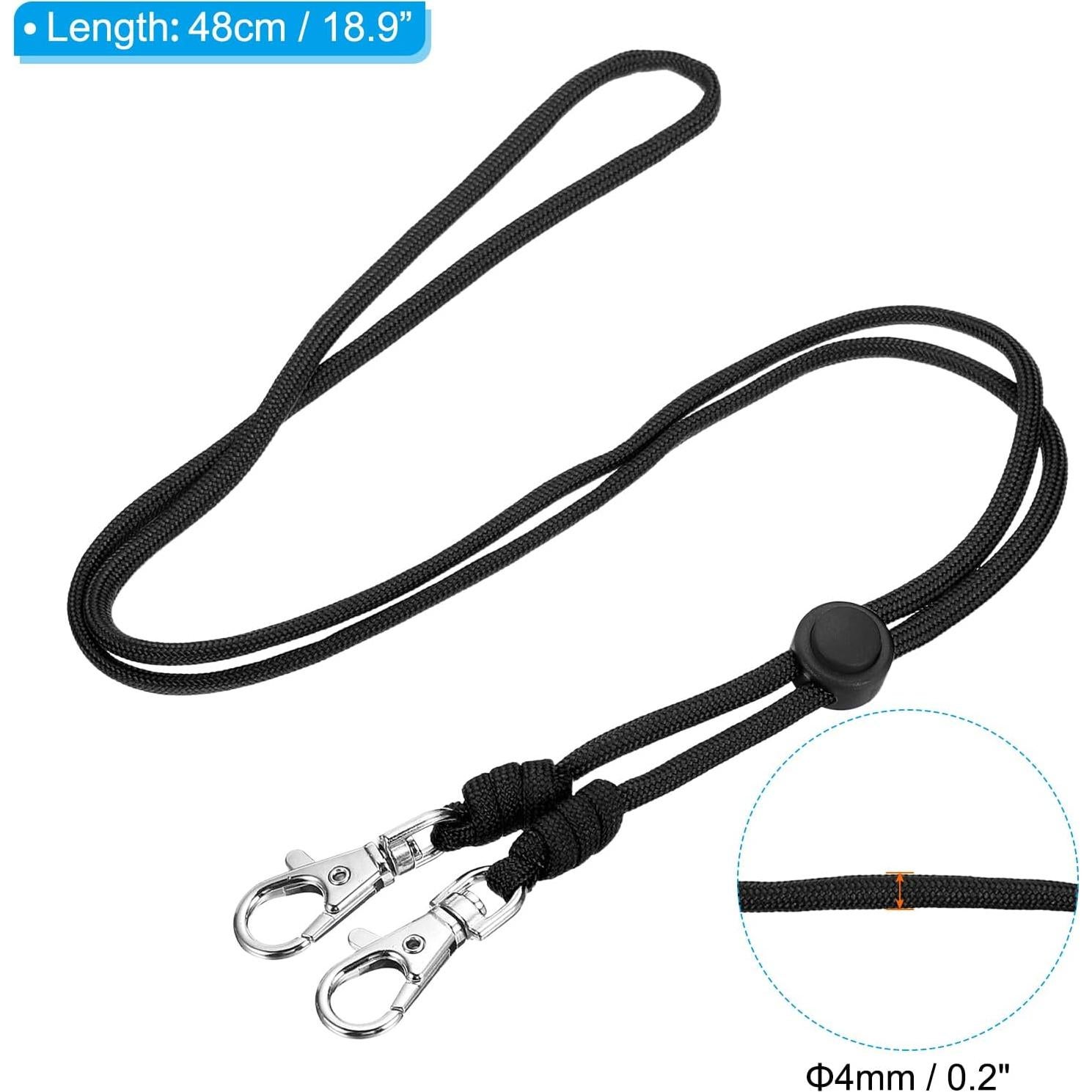 Cinturón de Cuello PATIKIL Ajustable Negro para Identificación