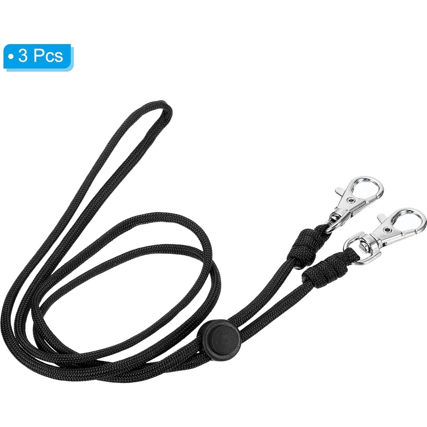 Cinturón de Cuello PATIKIL Ajustable Negro para Identificación