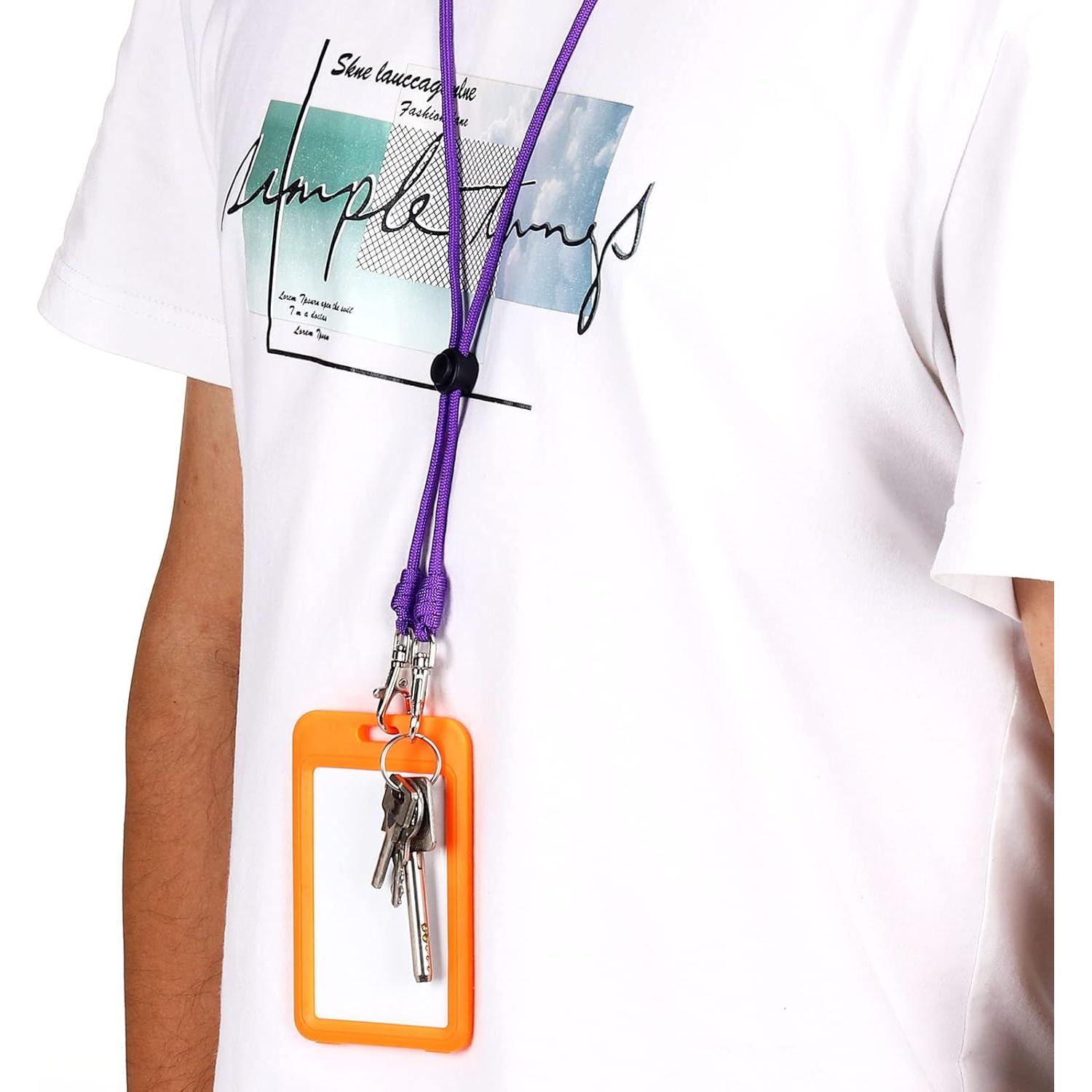 Cinturón de Cuello PATIKIL Ajustable Negro para Identificación