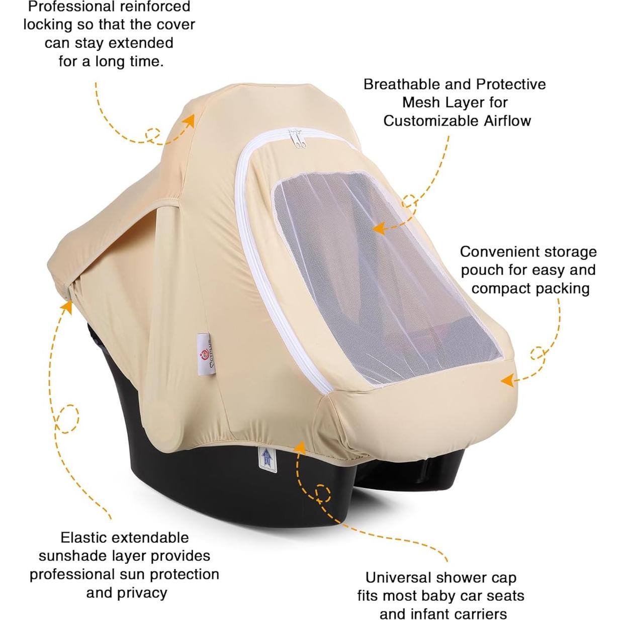 Funda para Asiento de Auto Metplus Cereal 2-en-1 para Bebé