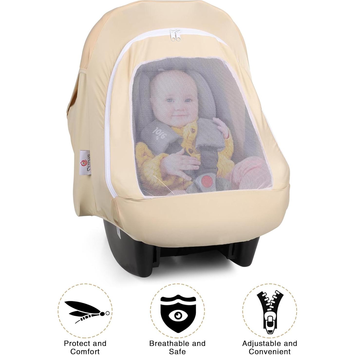 Funda para Asiento de Auto Metplus Cereal 2-en-1 para Bebé