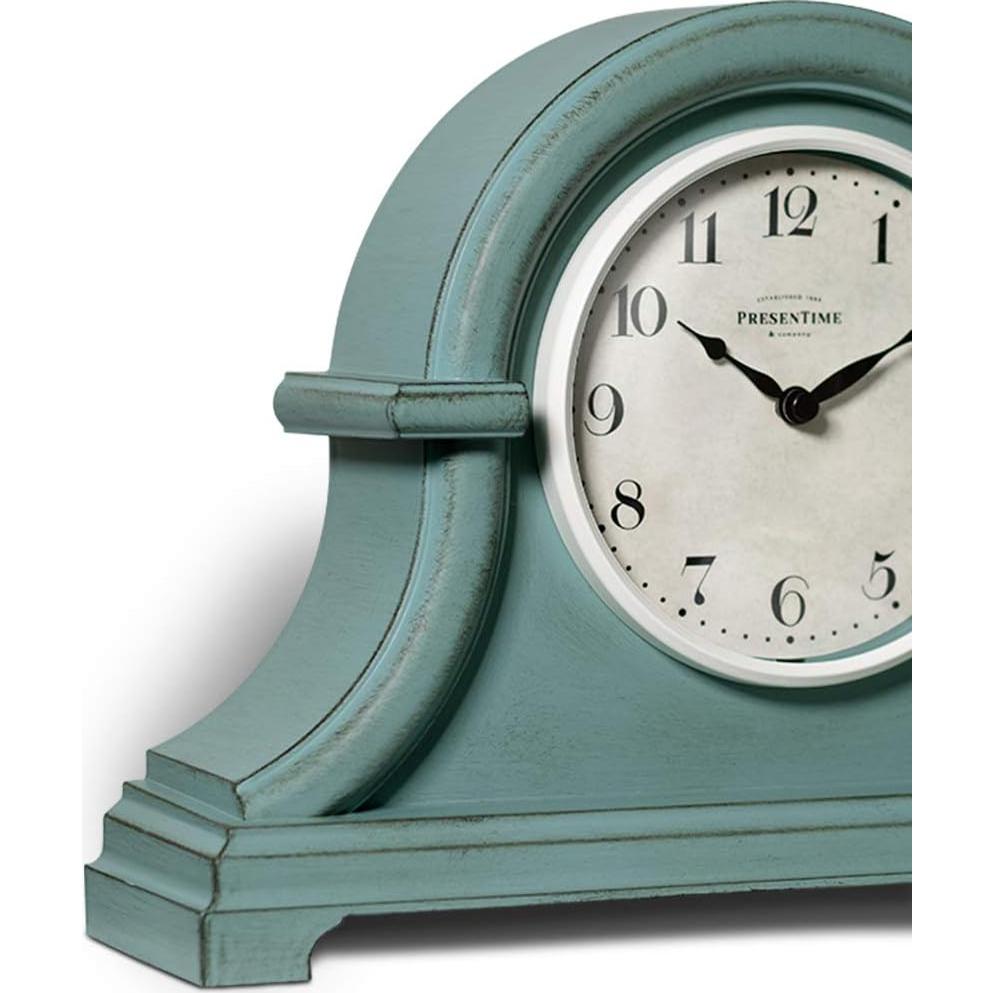 Reloj de Mesa Vintage Presentime Verde Envejecido 32.3x23 cm