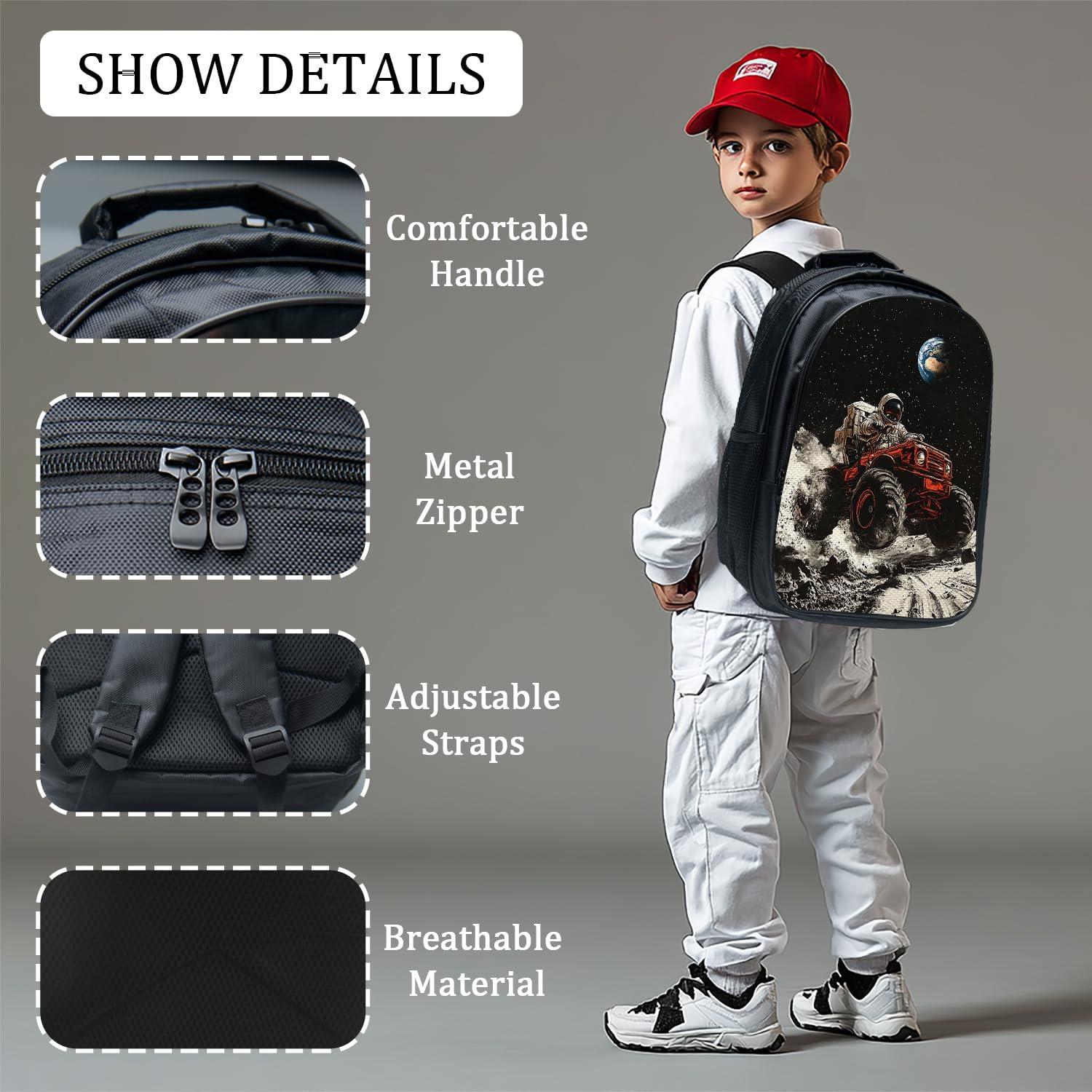 Mochila Escolar Luxvio Astronauta 43 cm para Niños y Niñas