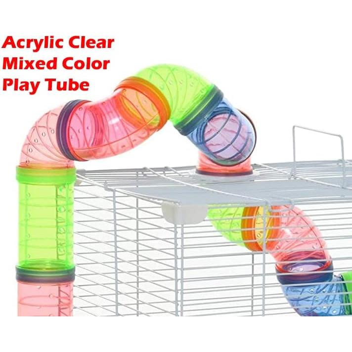 Jaula para Hámster Mcage 2 Niveles con Accesorios Azul 48x30x38 cm