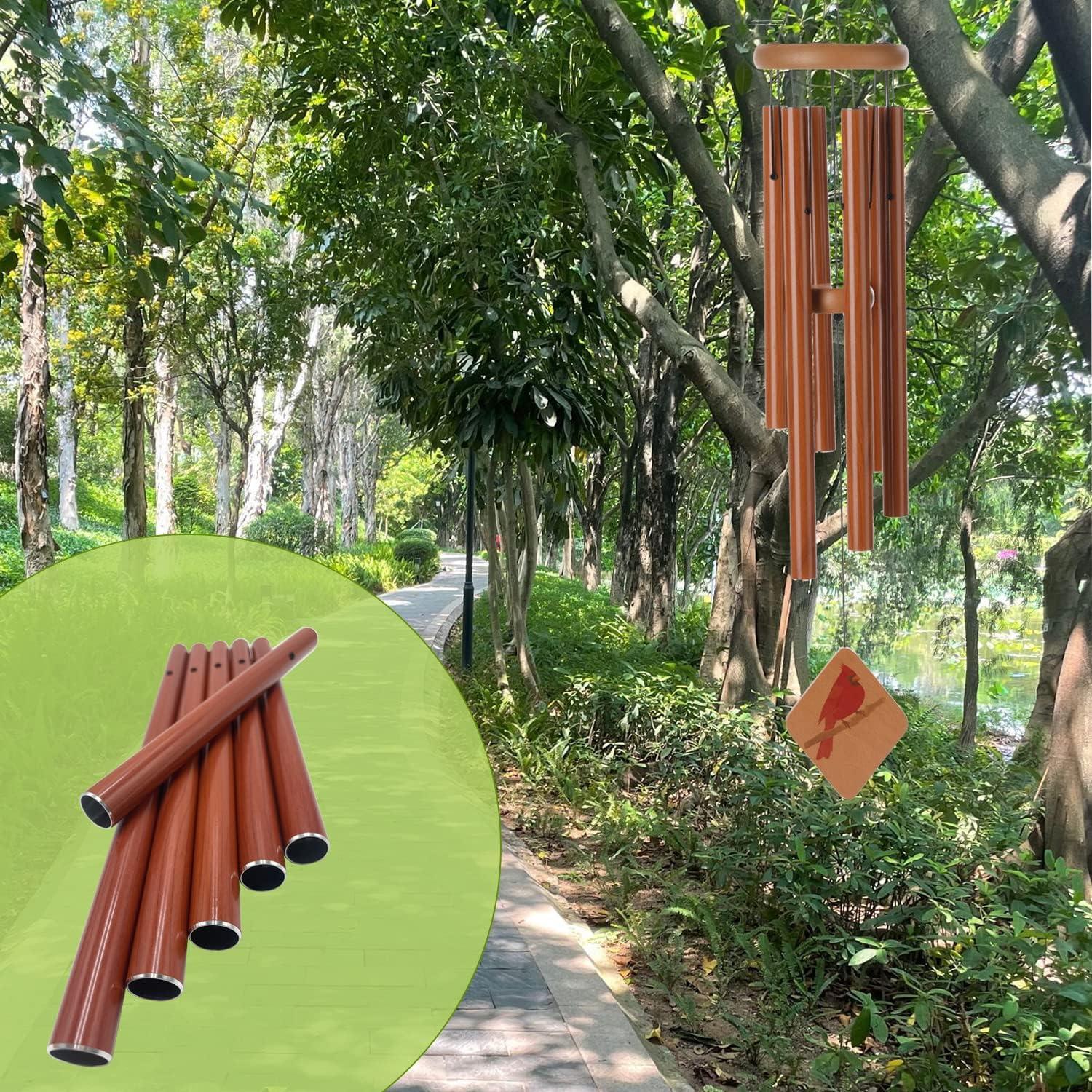 6 Tubos de Campana de Viento Lveofielygi Aluminio 25.5-36.5 cm