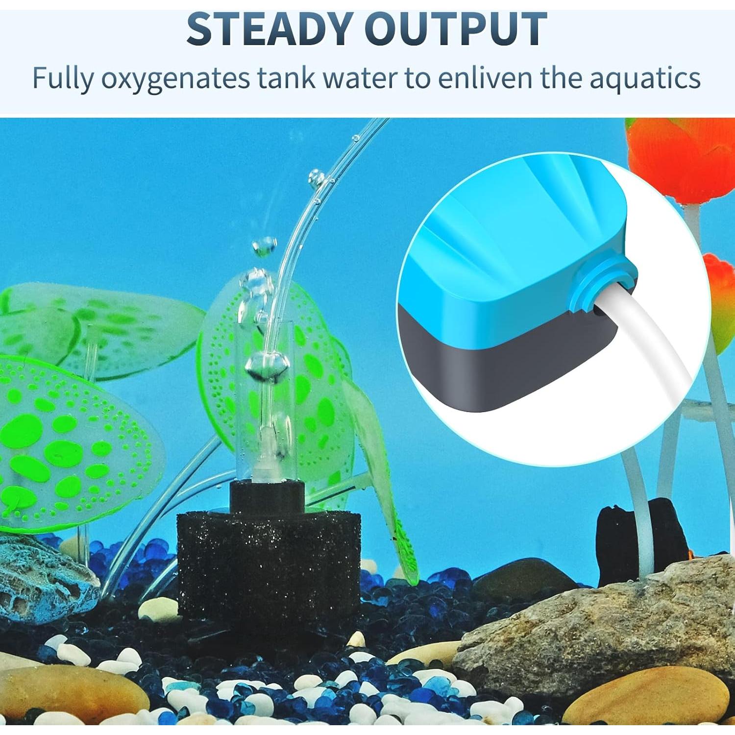 Bomba de Aire Pawfly para Acuario 11.36-37.85L con Filtro