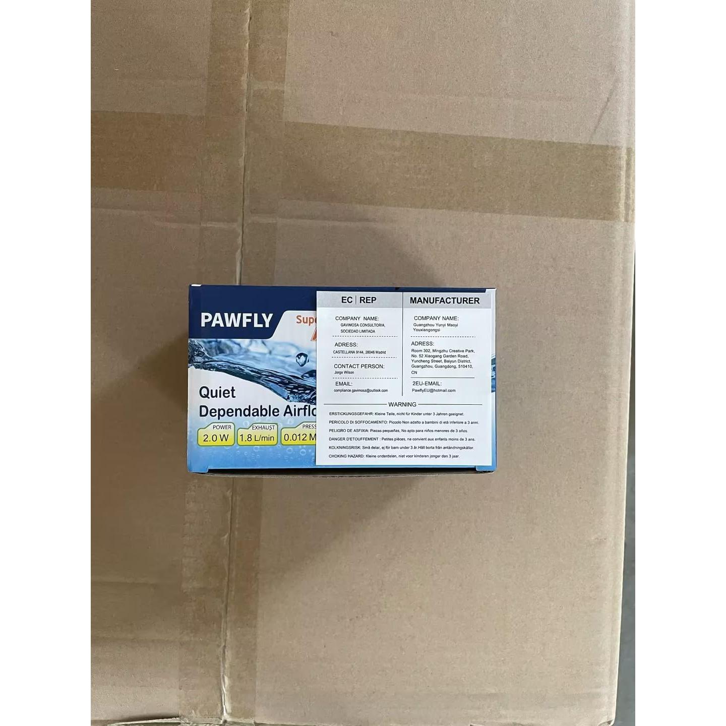 Bomba de Aire Pawfly para Acuario 11.36-37.85L con Filtro