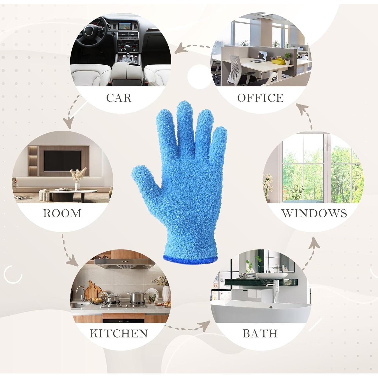 Guantes de Microfibra Evridwear para Limpiar Plantas - Reutilizables