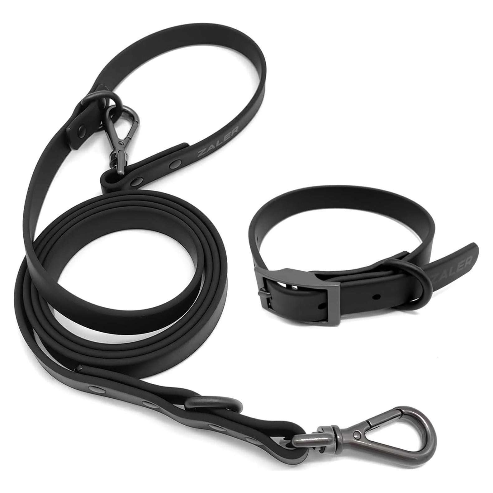 Conjunto Collar y Correa para Perros ZALER, Ajustable e Impermeable