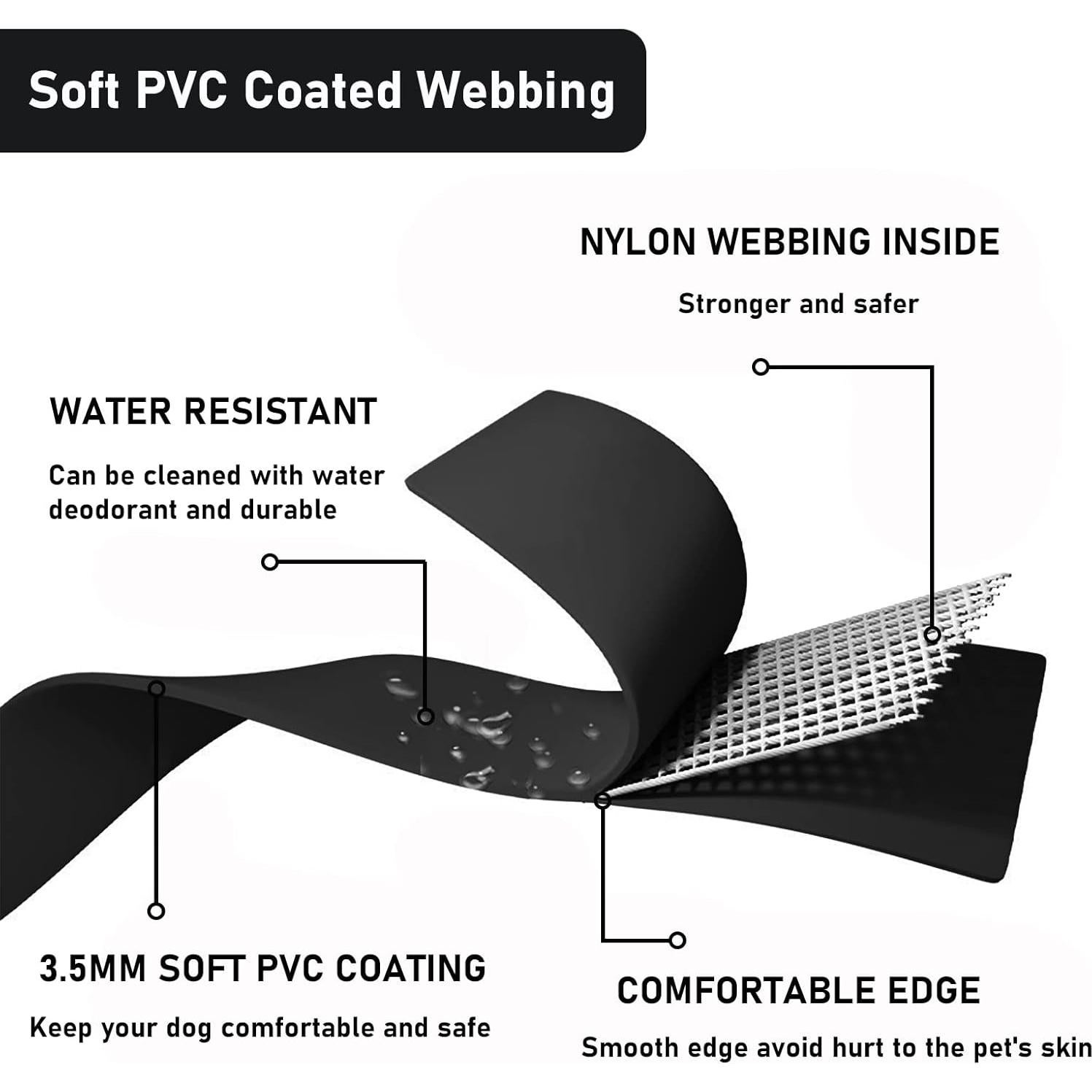 Conjunto Collar y Correa para Perros ZALER, Ajustable e Impermeable