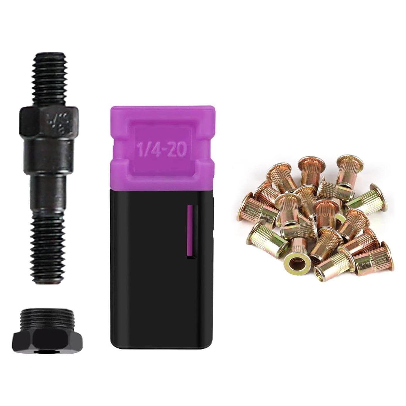 Kit de Tuercas de Remache NEXTACK M14 1/4-20 con 20 Rivnuts