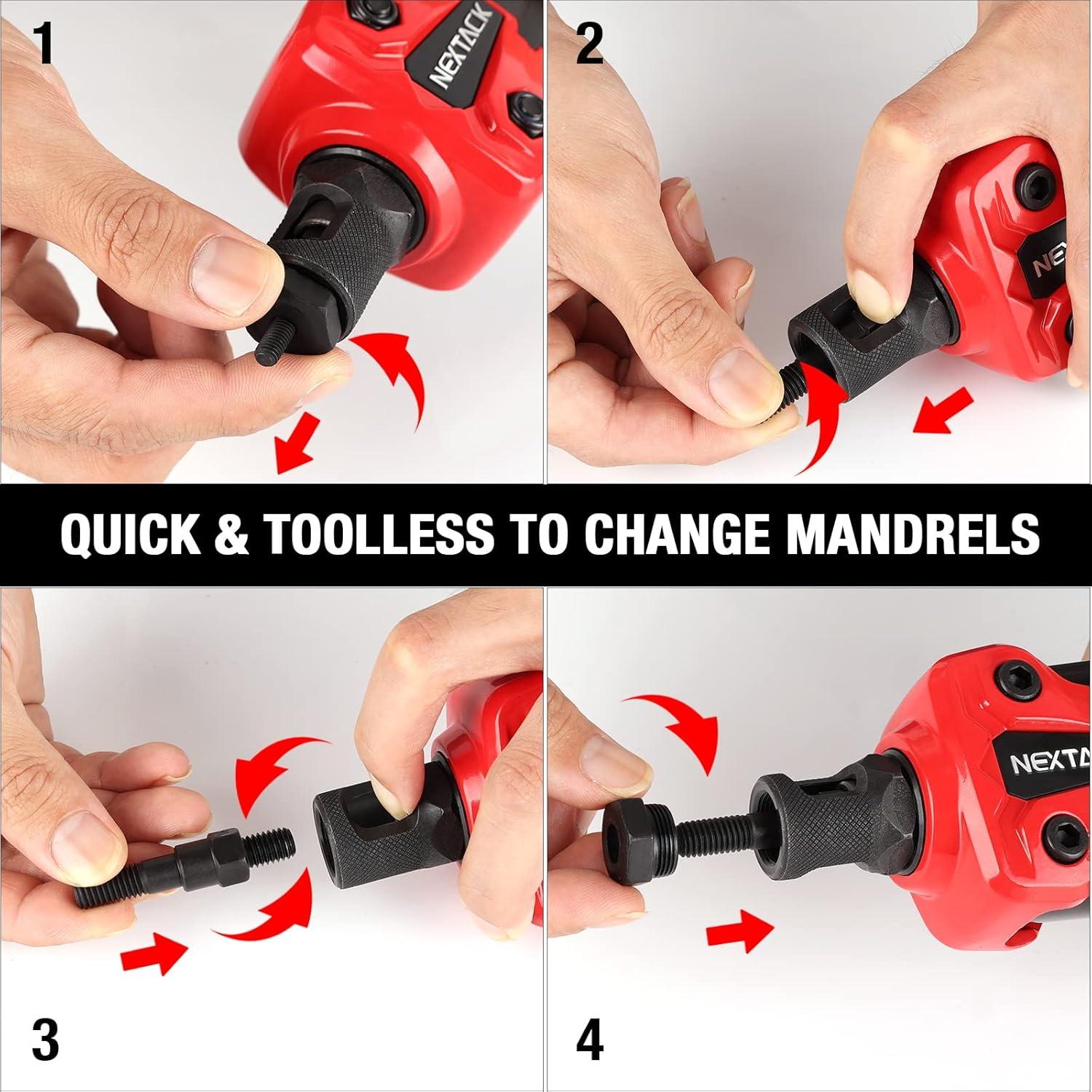 Kit de Tuercas de Remache NEXTACK M14 1/4-20 con 20 Rivnuts