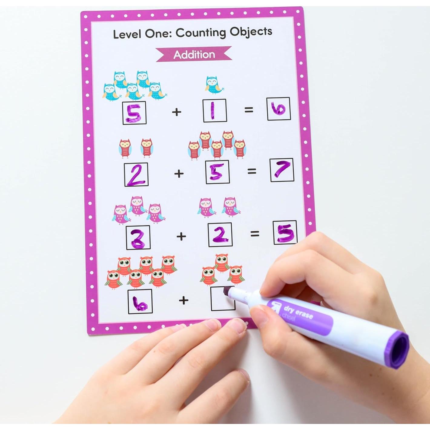 Tarjetas de Borrado en Seco Apostrophe Games - Suma y Resta