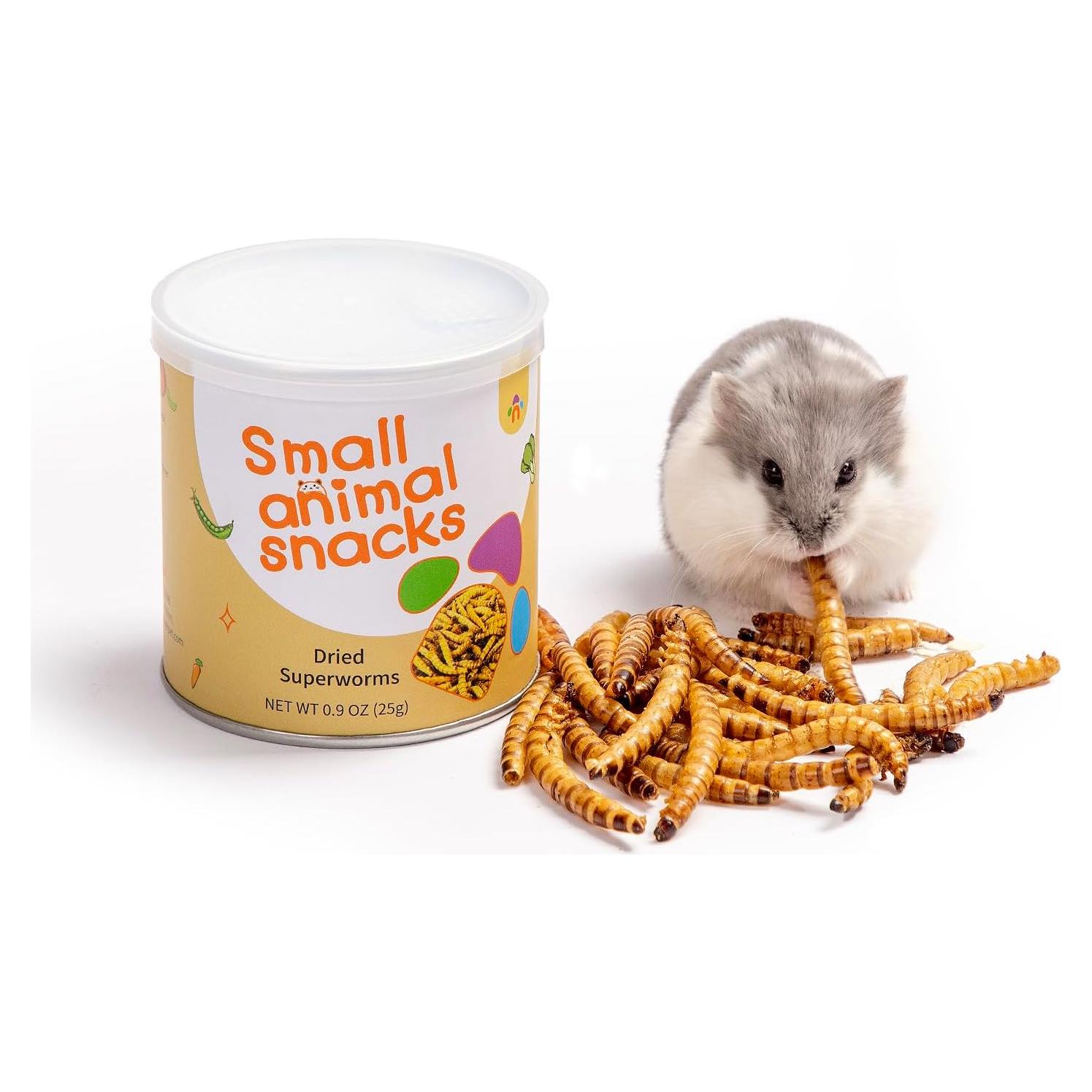 Snack Natural para Hámsters Niteangel - Gusanos Secos 25g