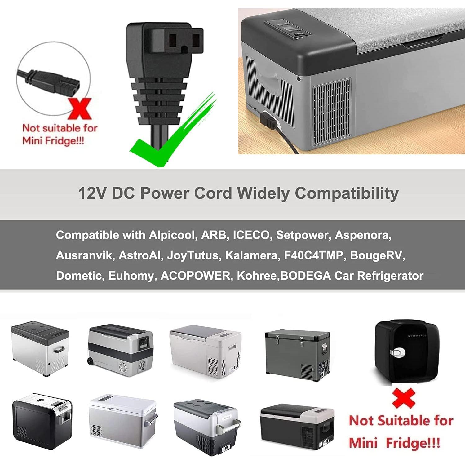 Cable de Alimentación DC 12V/24V TAIFU para Refrigerador de Coche