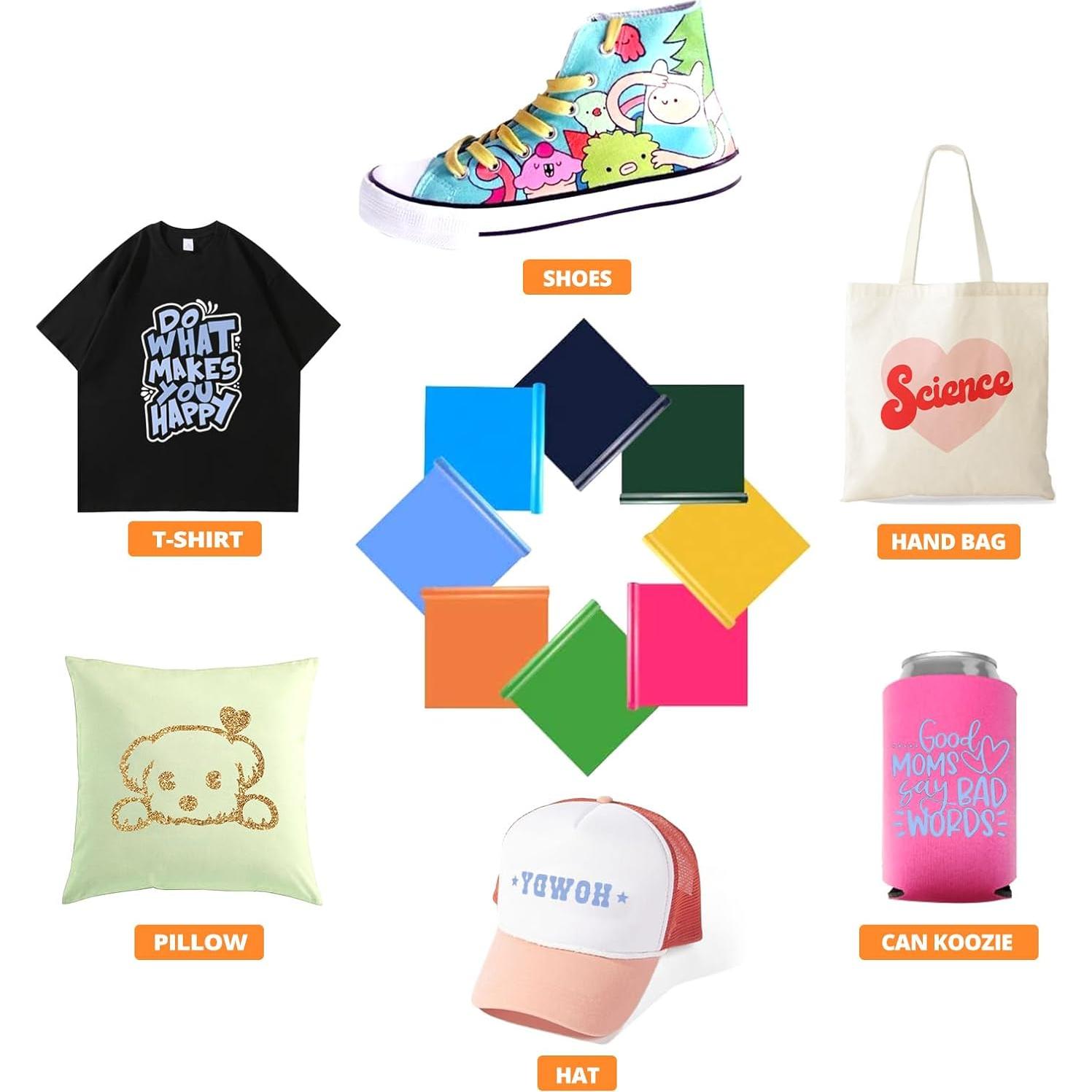 Rollos de Vinilo de Transferencia de Calor HTVRONT Rosa 30.48 cm x 2.44 m