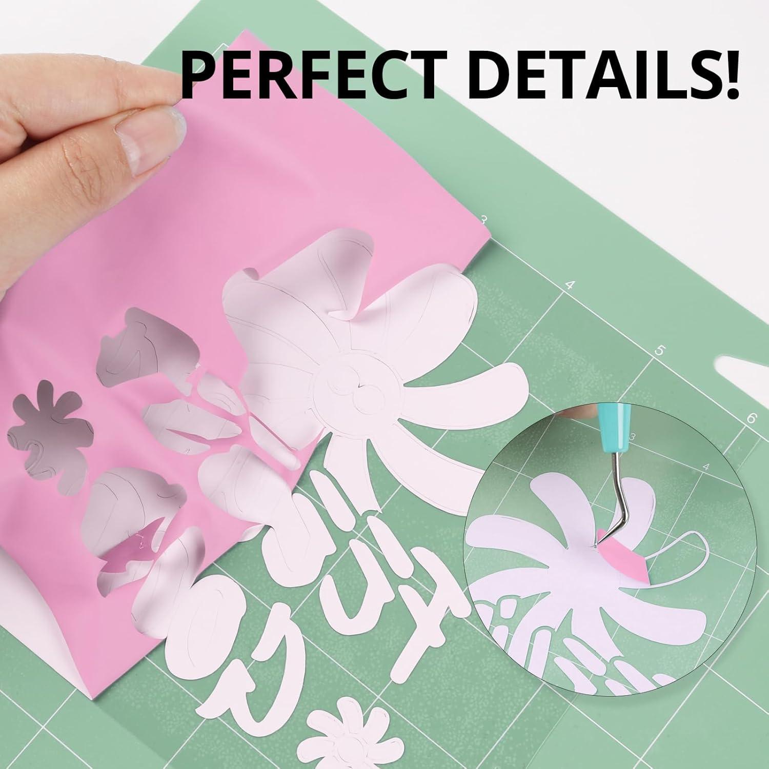 Rollos de Vinilo de Transferencia de Calor HTVRONT Rosa 30.48 cm x 2.44 m