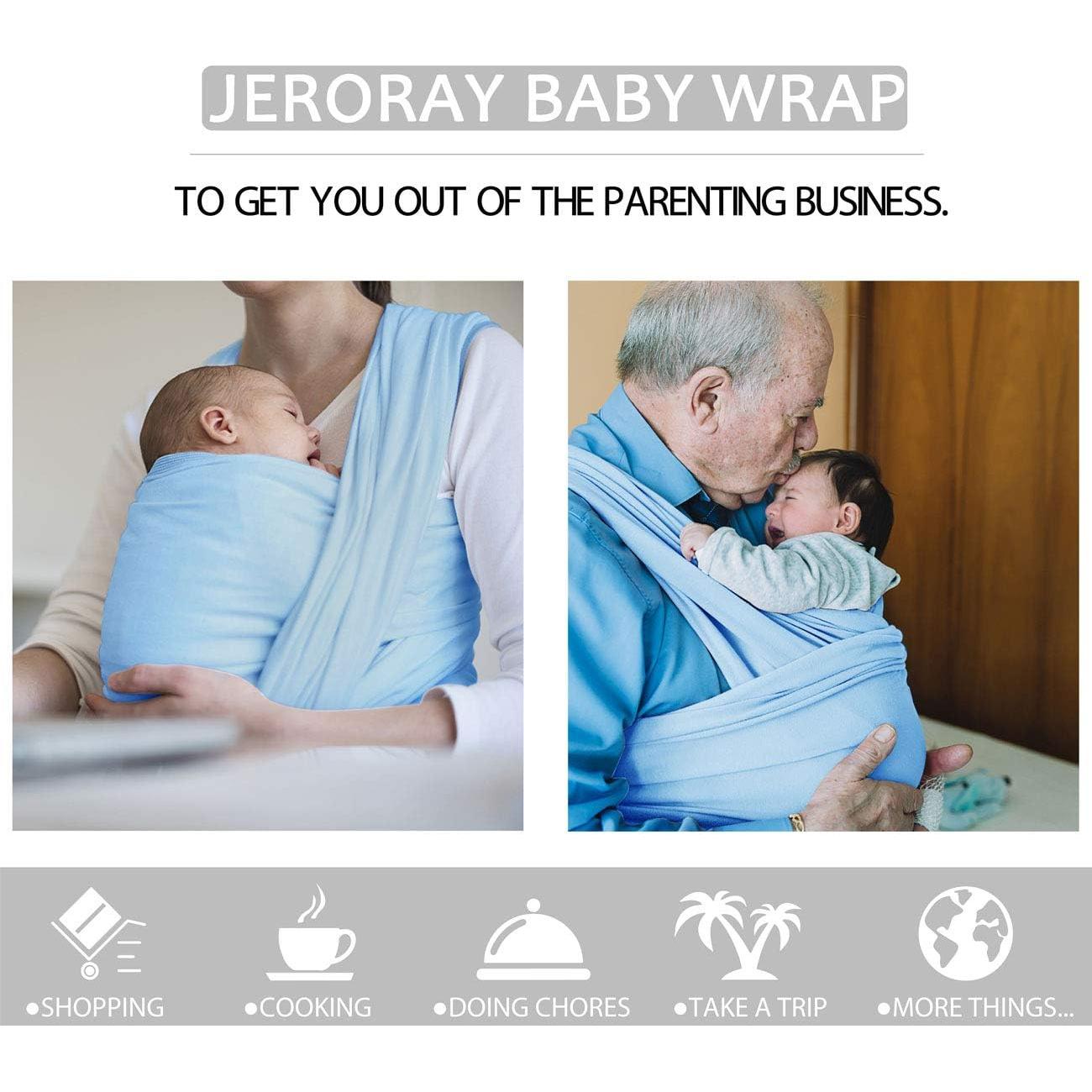 Fular Portabebés Jeroray Azul Bebé, Suave y Transpirable