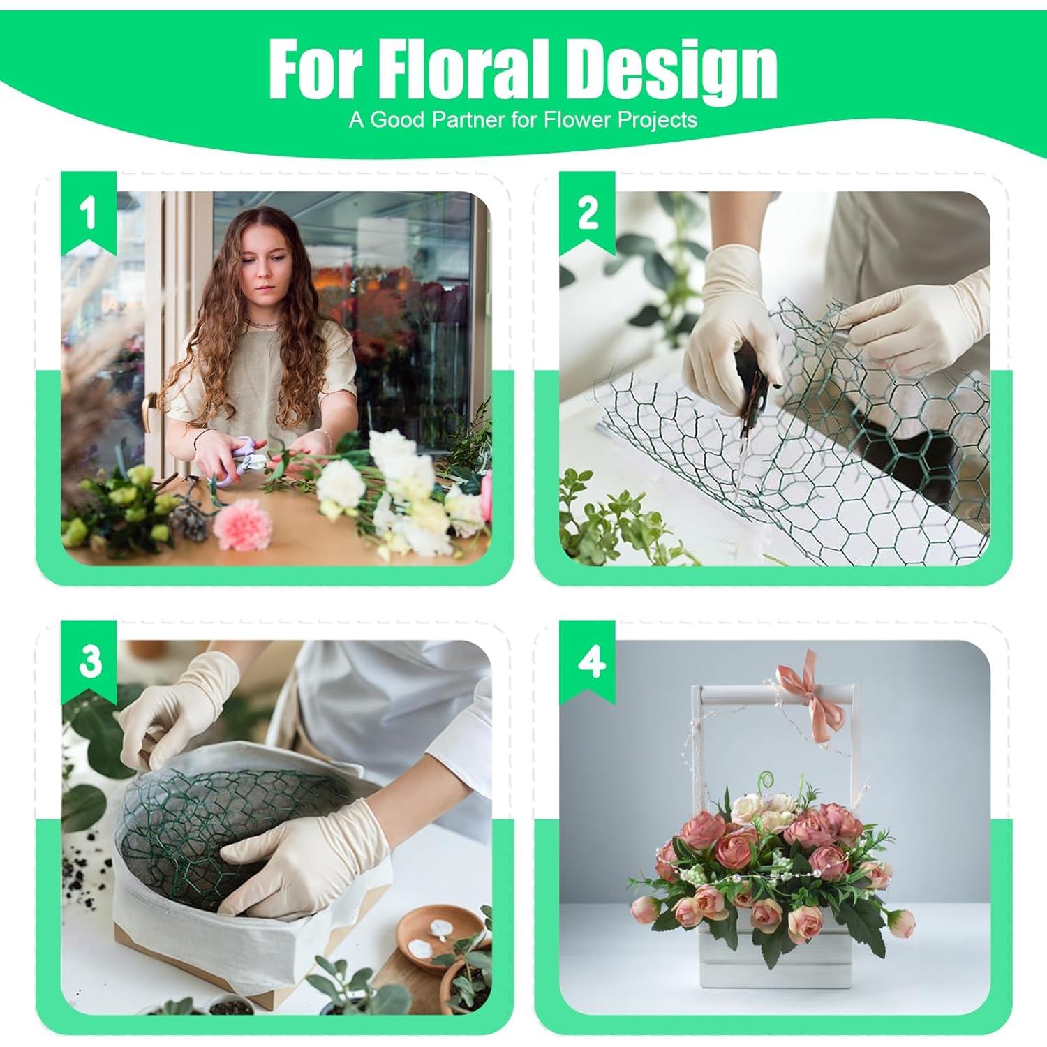 Malla de Gallinero HANWRAPS 39.9x229.9 cm Verde Hexagonal