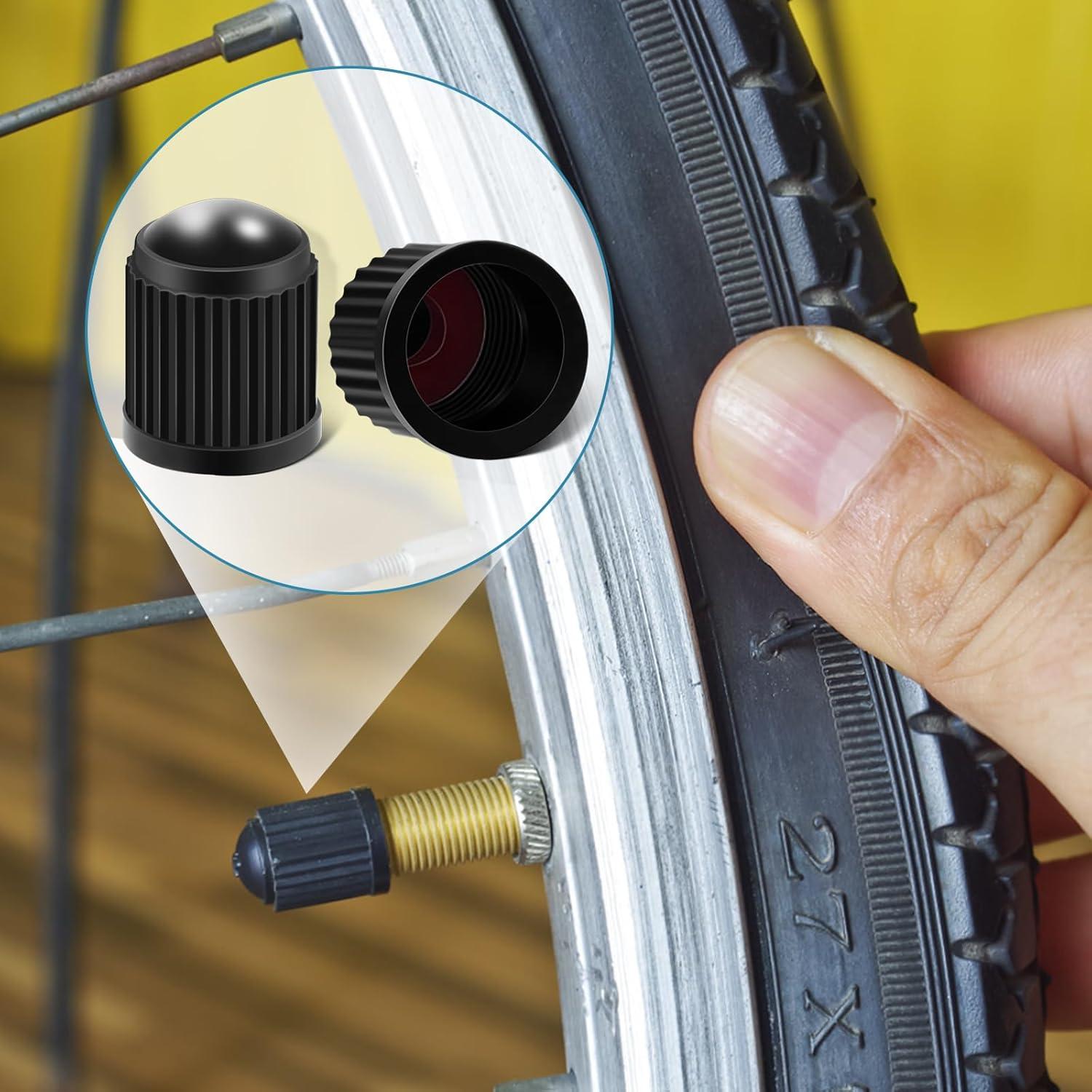 Tapones de Válvula de Neumático SMLBJUTE - 100 Piezas Negros