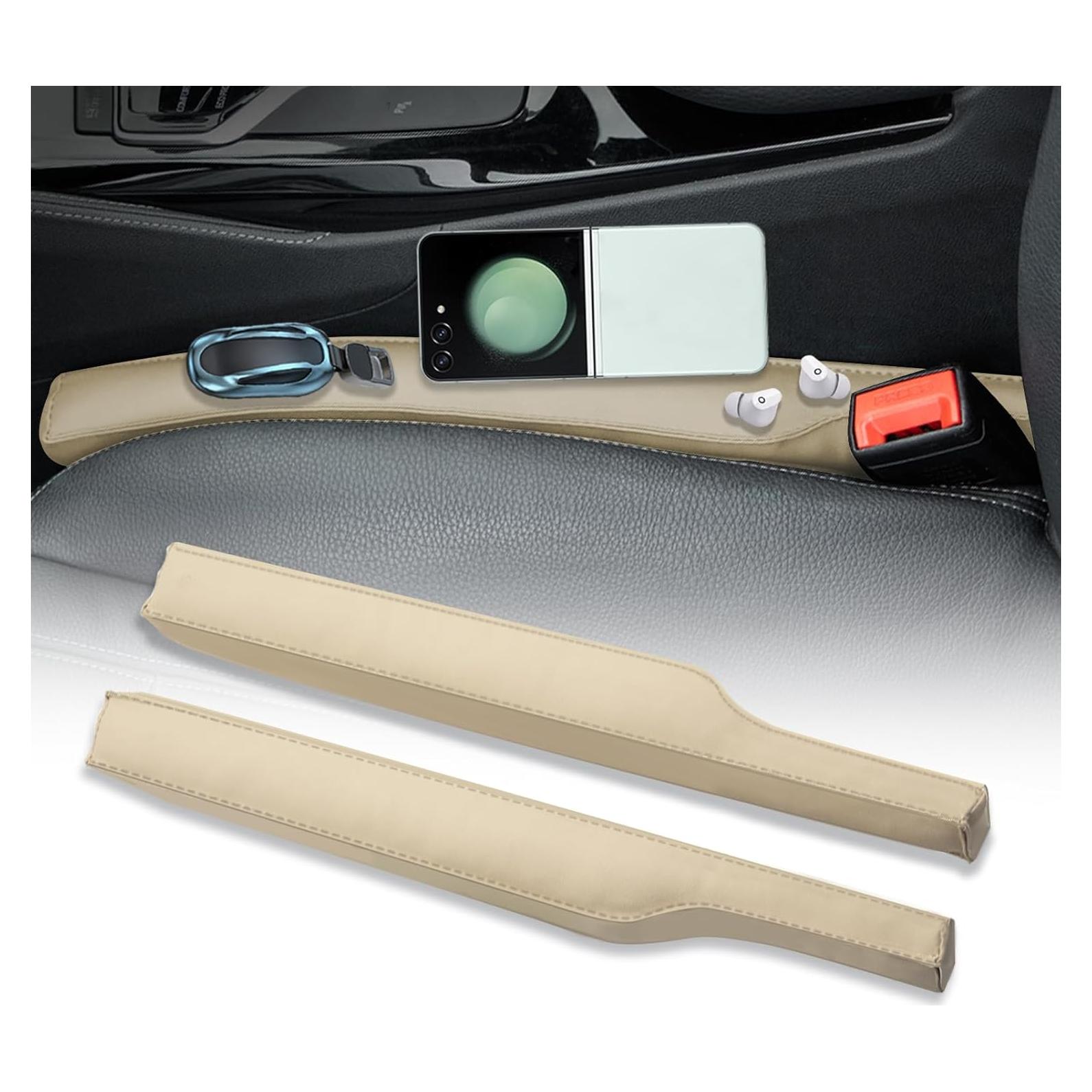 Relleno de Espacio entre Asientos iVaristle Beige 2 Piezas