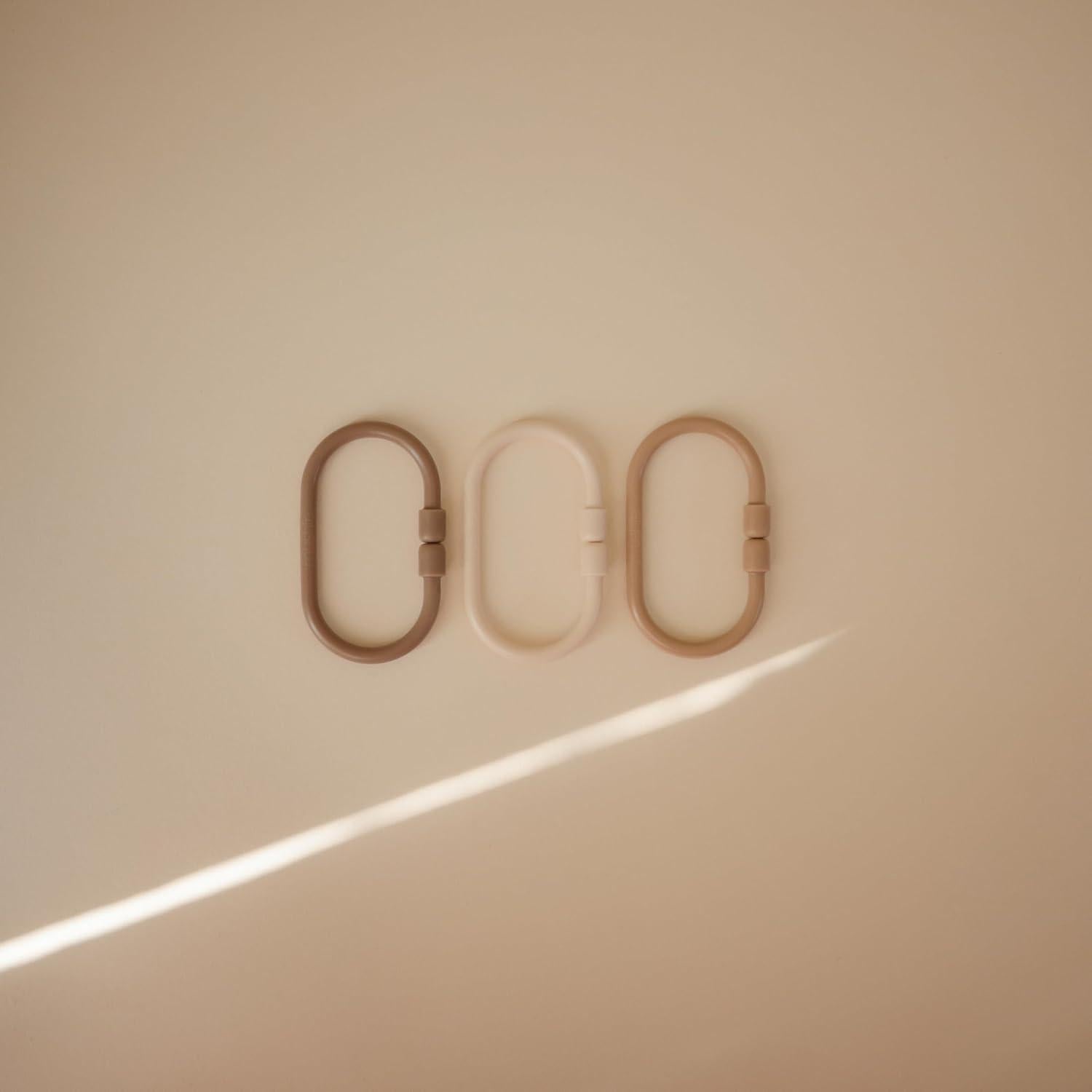 Anillos de Cadena mushie para Bebés - 12 Piezas Multiuso