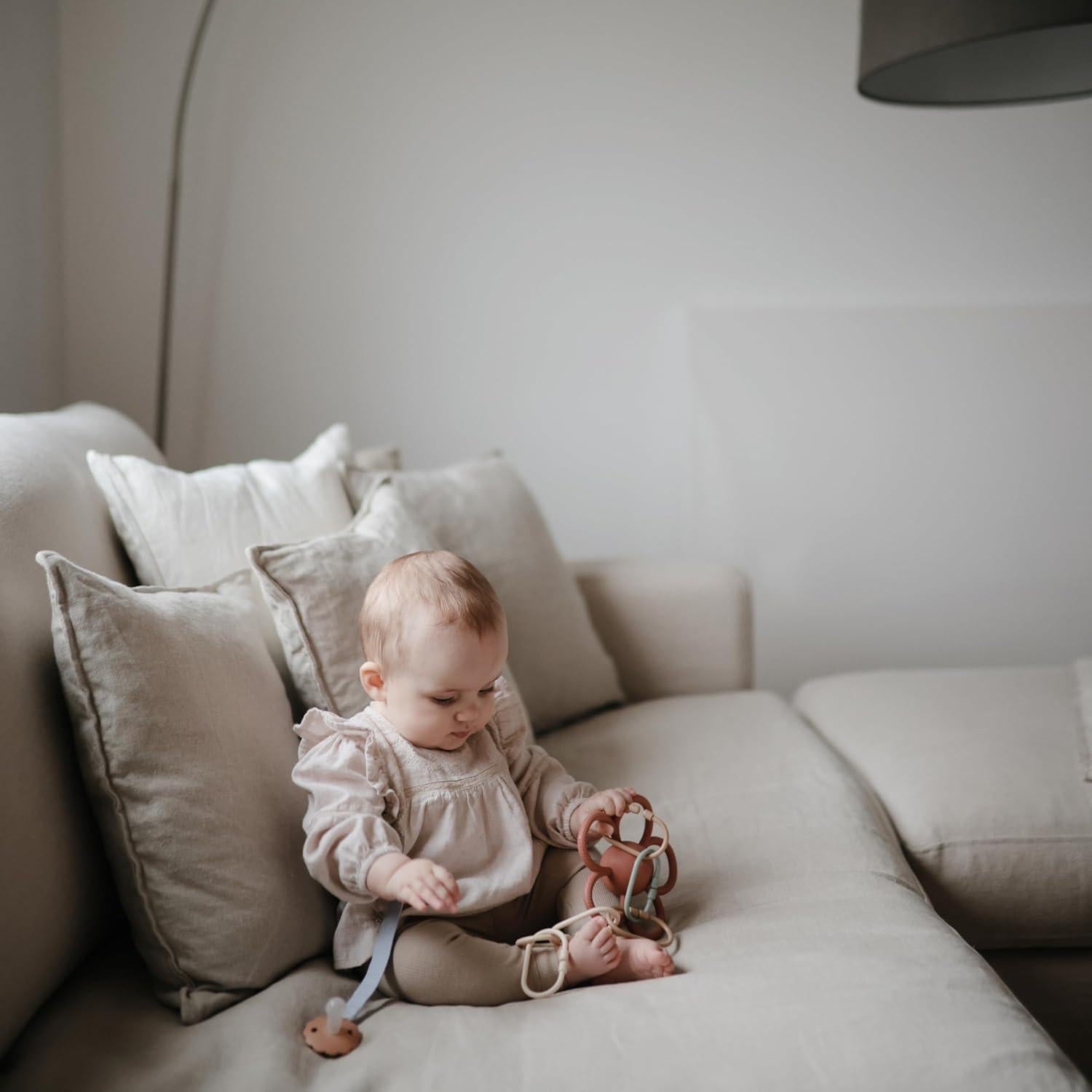 Anillos de Cadena mushie para Bebés - 12 Piezas Multiuso