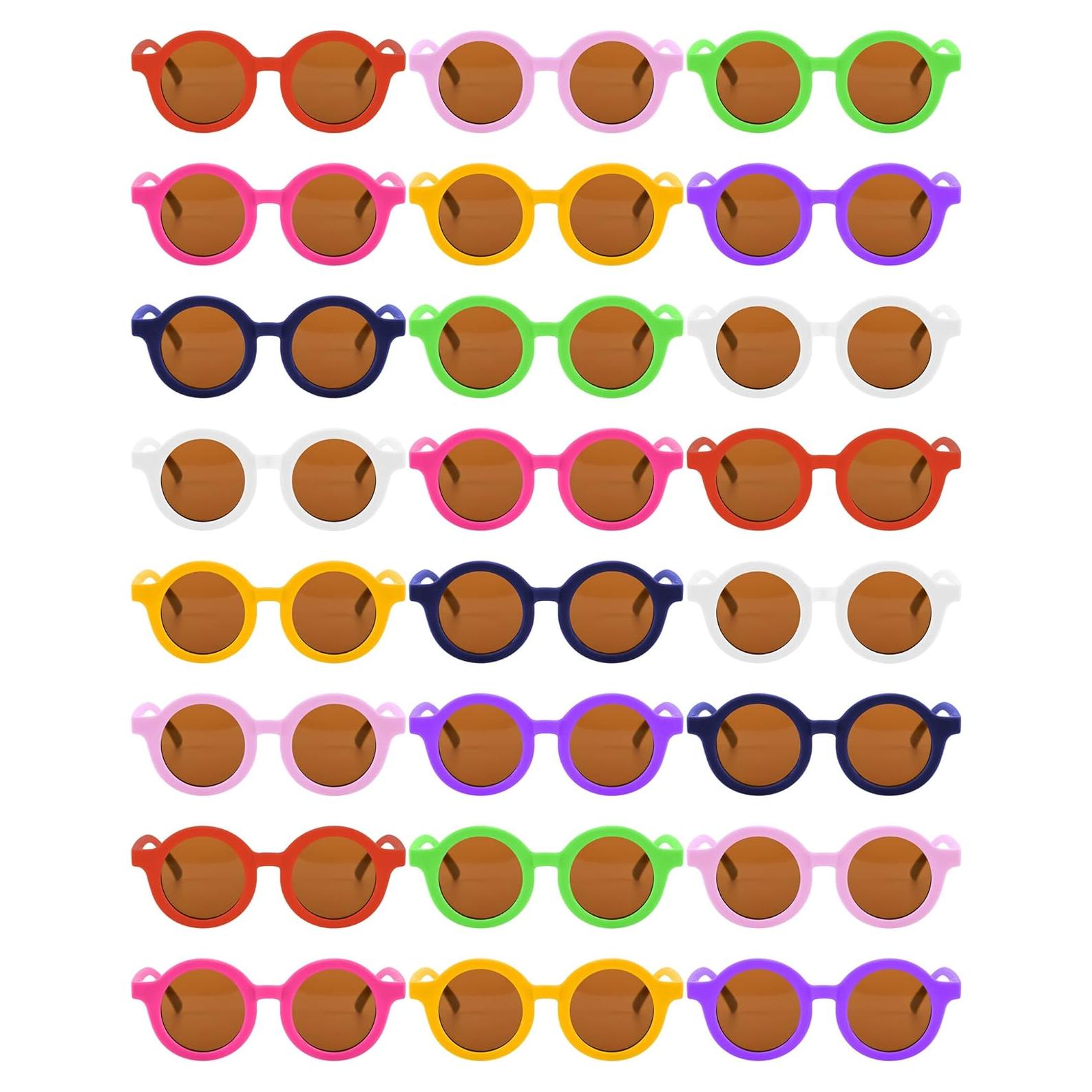 Gafas de sol redondas Flutesan para niños - 24 pares UV
