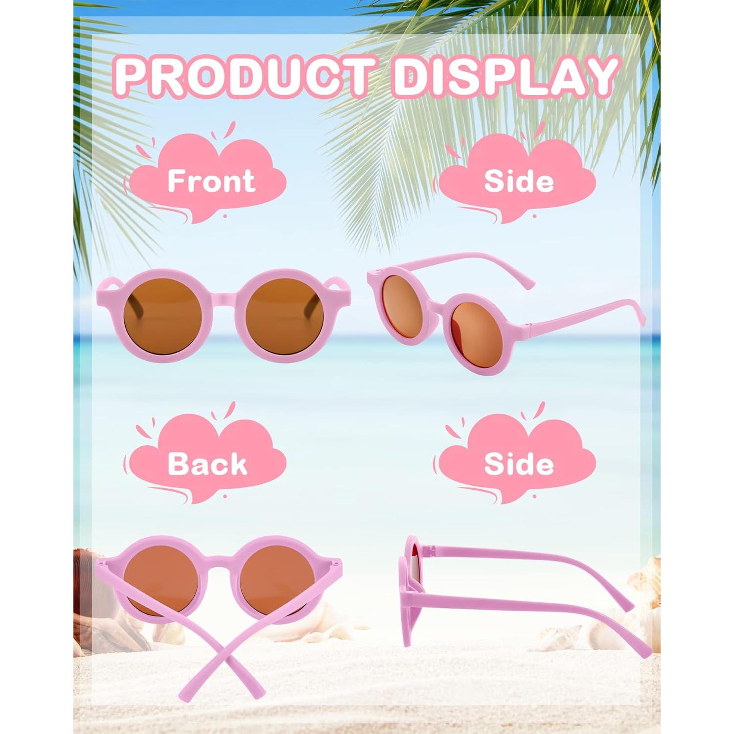 Gafas de sol redondas Flutesan para niños - 24 pares UV