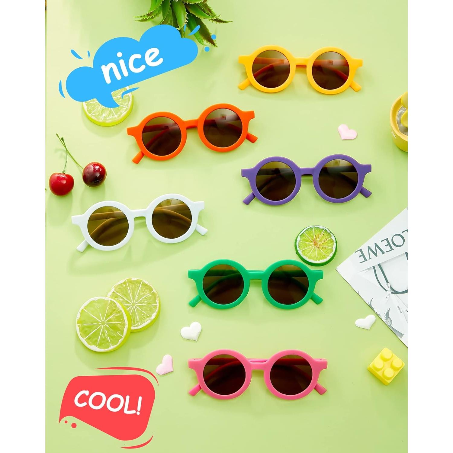 Gafas de sol redondas Flutesan para niños - 24 pares UV