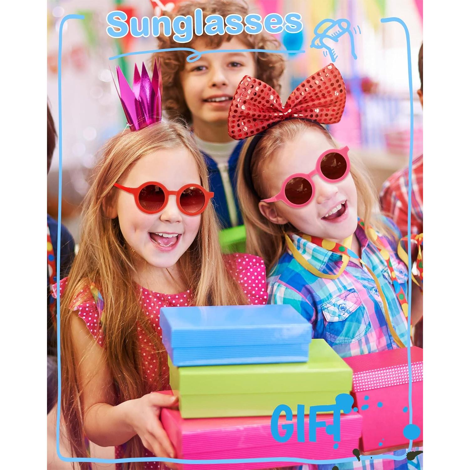 Gafas de sol redondas Flutesan para niños - 24 pares UV