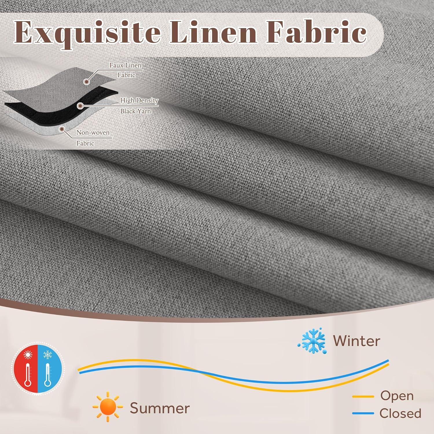 Cortina de Puerta StangH Gris 100% Opaca 66x102 cm