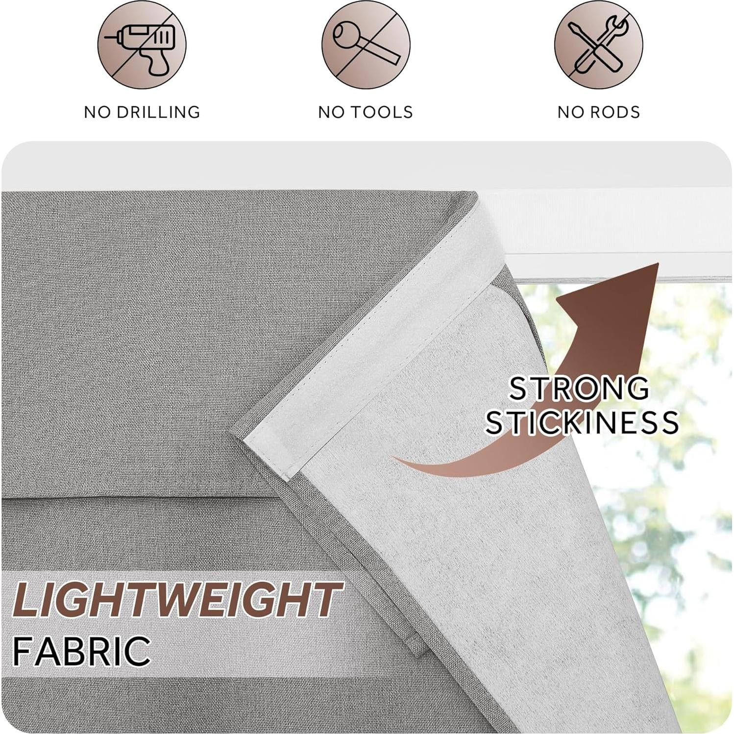 Cortina de Puerta StangH Gris 100% Opaca 66x102 cm