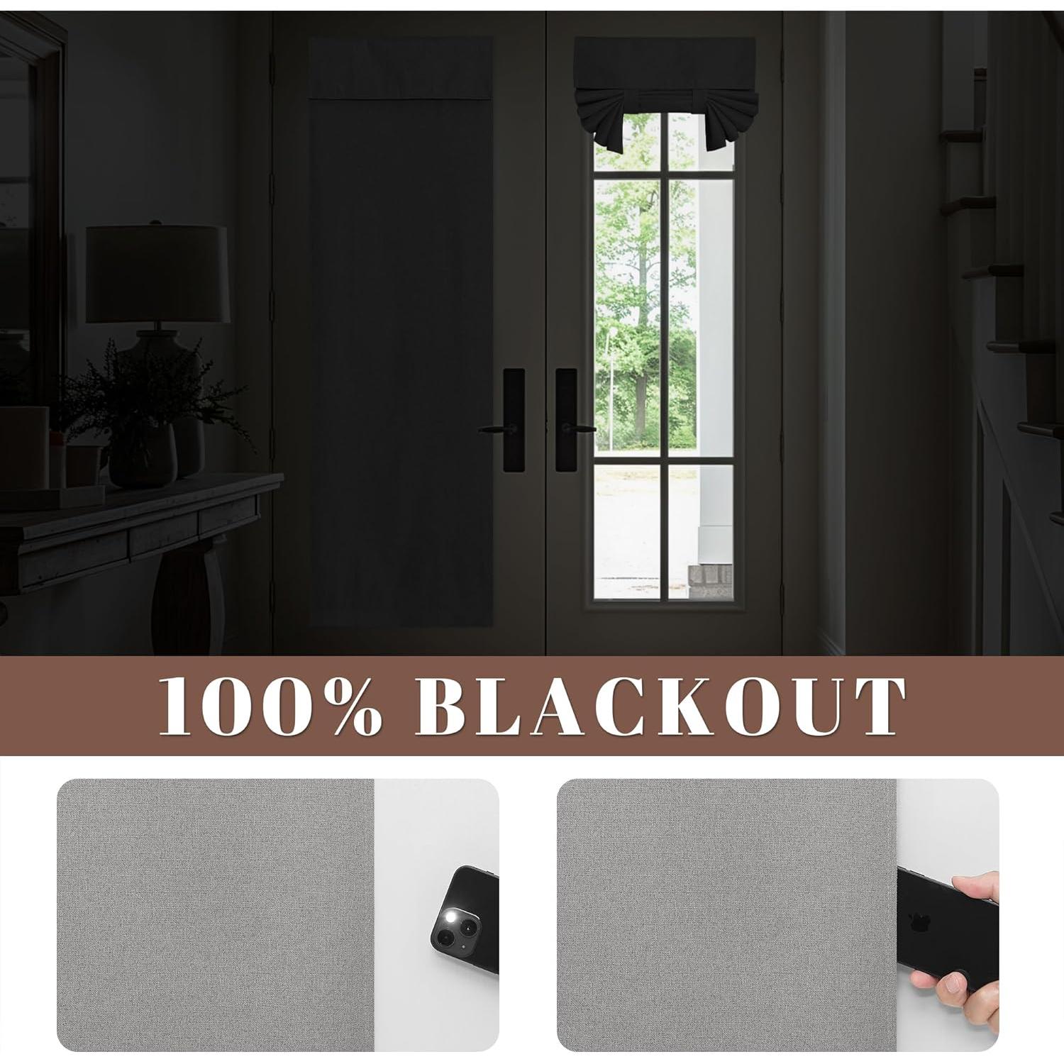 Cortina de Puerta StangH Gris 100% Opaca 66x102 cm