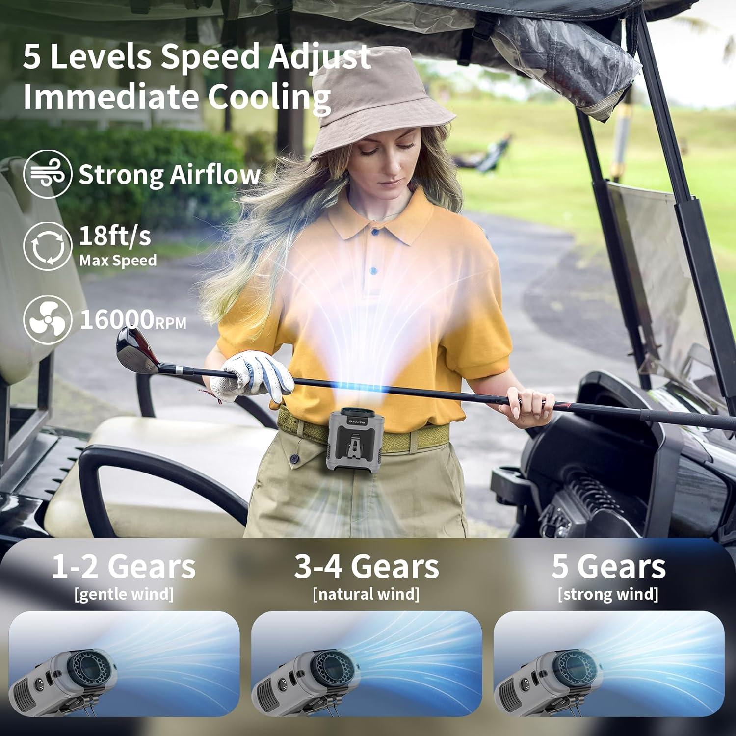 Ventilador Portátil Socool K50 10000mAh 5 Velocidades