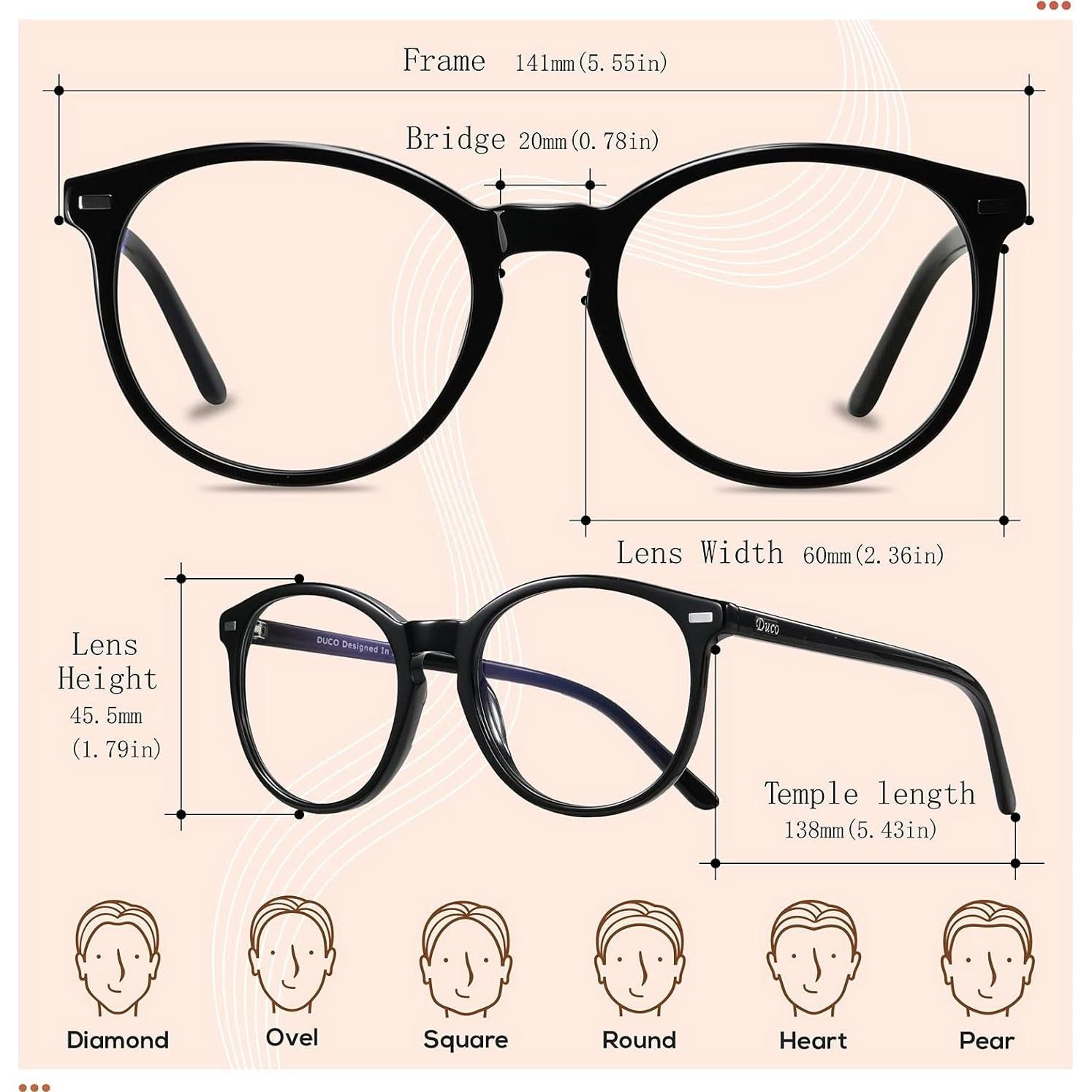 Gafas bloqueadoras de luz azul DUCO para computadora y juegos