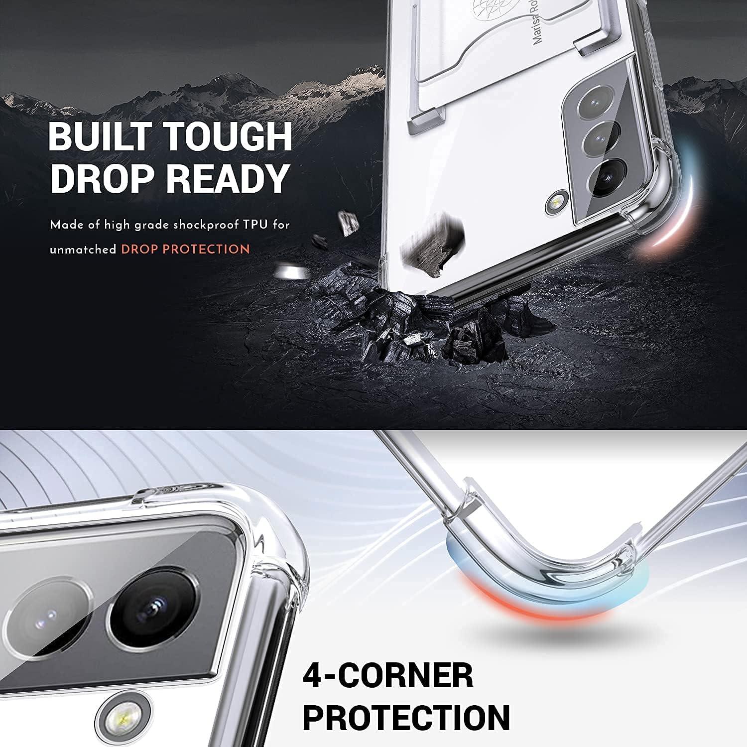 Funda Protectora Slim Samsung Galaxy S21 con Soporte y Slot