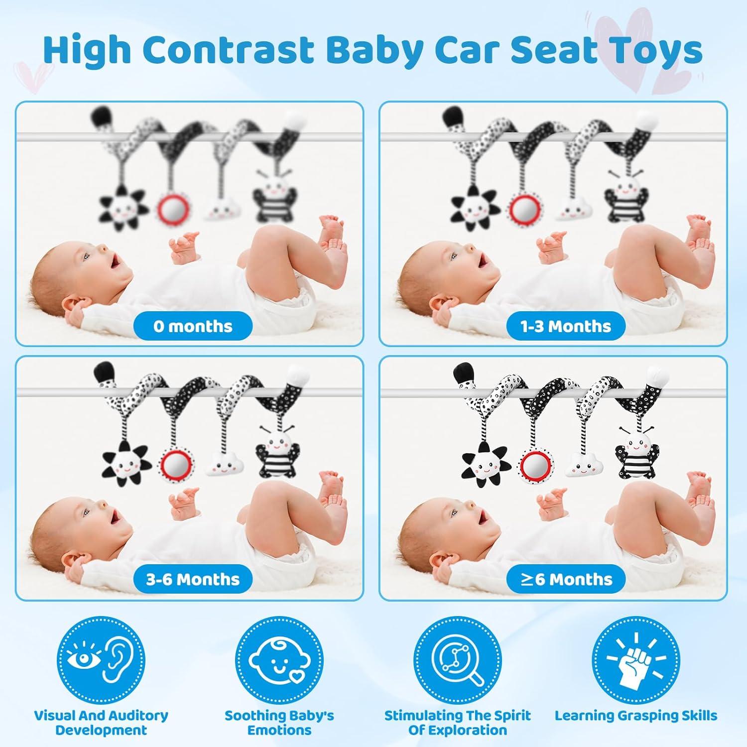 Juguete Colgante para Bebés AJsupojouet en Blanco y Negro