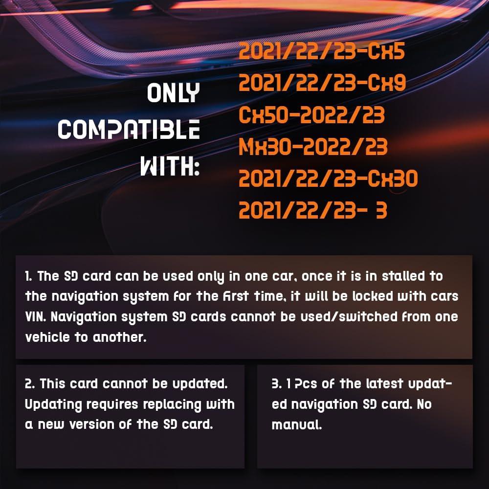 Tarjeta SD de Navegación Mazda 2021-2023 - Mapas USA, CAN, MEX