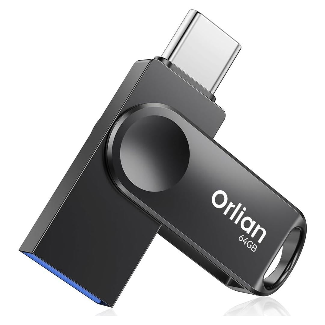 Unidad Flash USB 3.0 Kootion 64GB Doble USB-C y USB-A