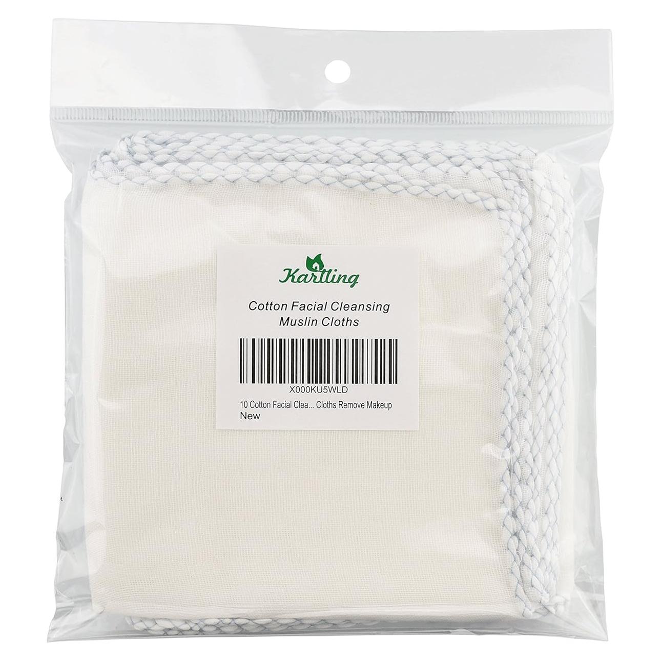Paquete de 10 Paños de Muselina de Algodón Karlling 30x28cm