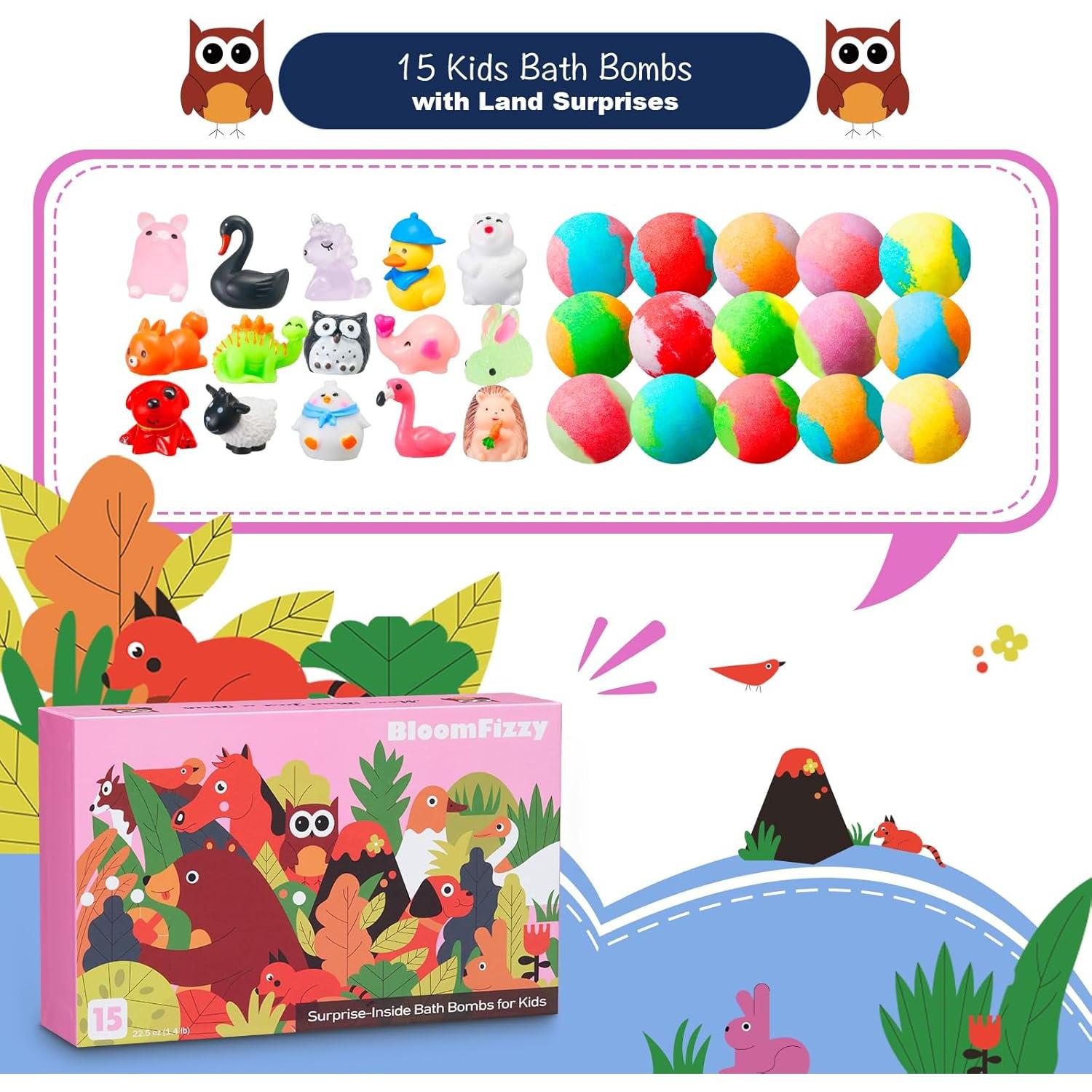 Set de 15 Bombas de Baño BloomFizzy Jungle para Niños