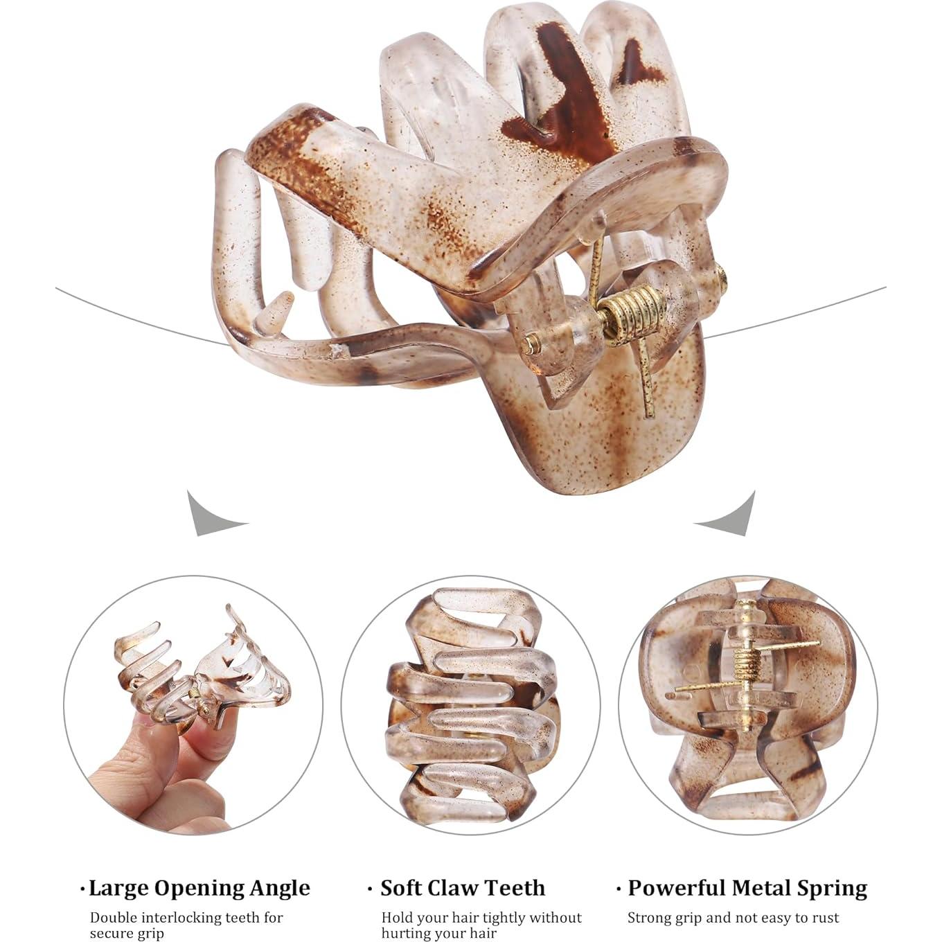 12 Pinzas para el Cabello en Forma de Pulpo AWAYTR - Colores Variados