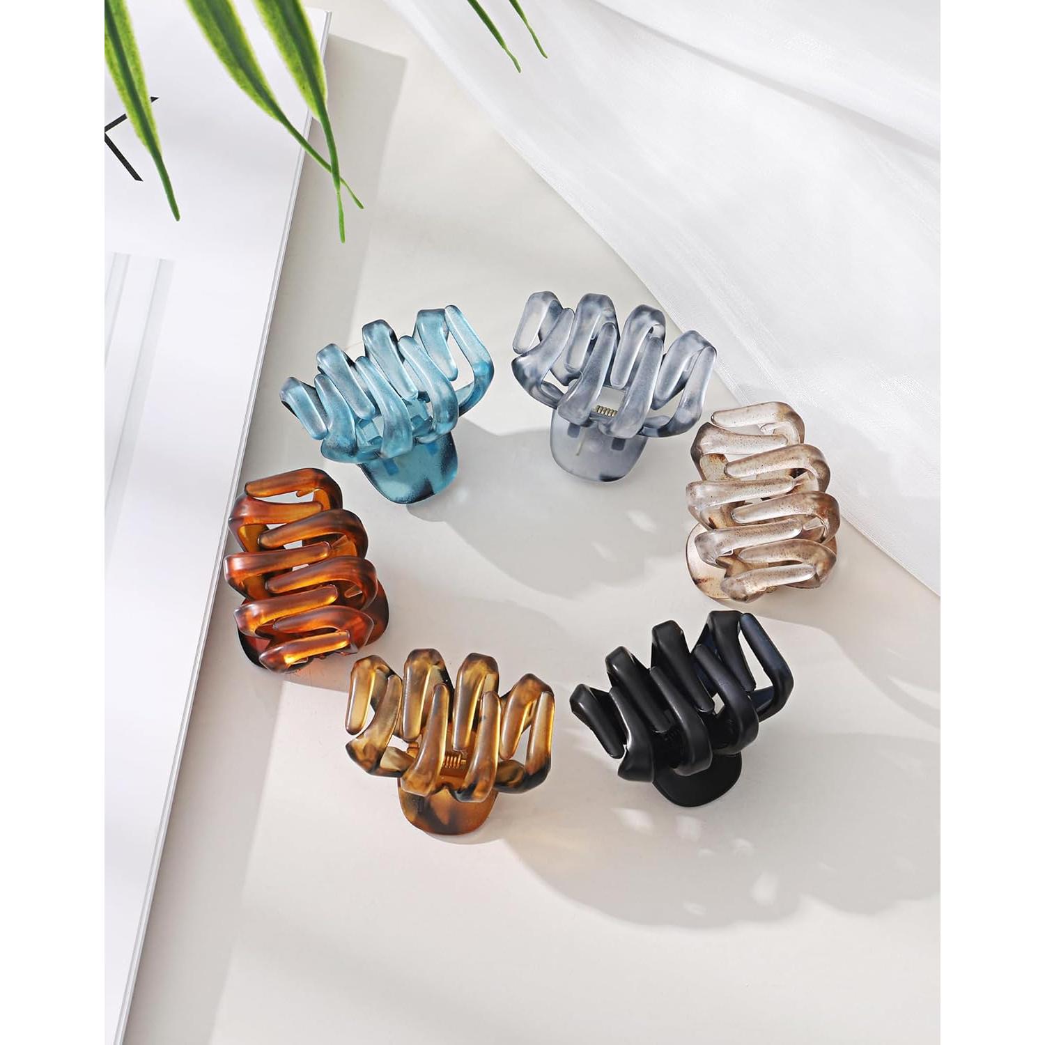 12 Pinzas para el Cabello en Forma de Pulpo AWAYTR - Colores Variados