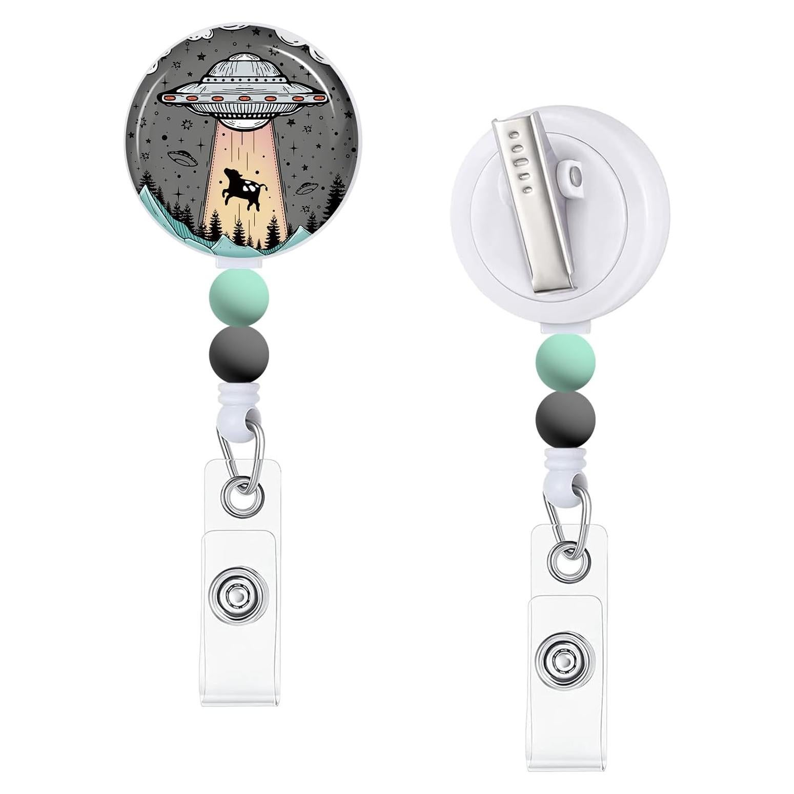 Funda Retráctil Insignia Immaturus Nave Espacial 5.6x3.3cm